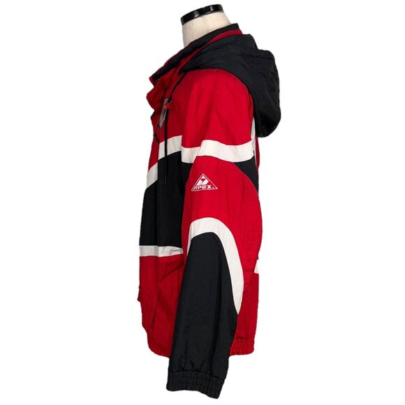 Vintage Apex One Large Mens Wisconsin Badgers 90s Windbreaker Jacket - Picture 2 of 13